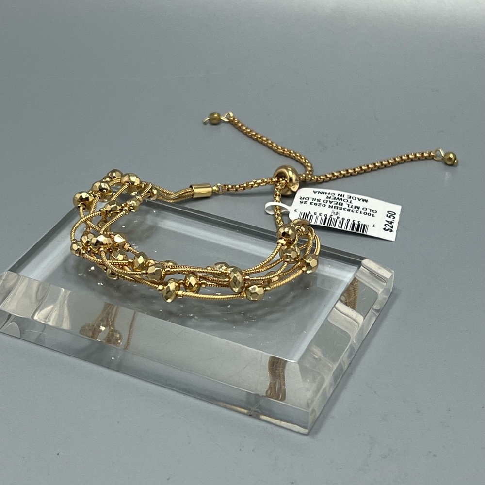 Style & Co Multi Strand Bead Slider Bracelet